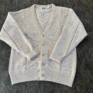 Vintage Dockers by Levi's Cardigan Sweater Womens M V-Neck Button Up Grandpa